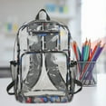 thumbnail image 2 of HomeDM Clear Backpack Heavy Duty Transparent Backpack,Clear Bookbag for Student, School, Work, Travel, 2 of 6