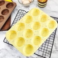 thumbnail image 4 of Sunjoy Tech Silicone Cupcake Pan 12-Cup Cake Waffle Mold BPA Free Muffin Tray for Oven Non-Stick Dishwasher Safe Cupcake Baking Molds for Oven, 4 of 7