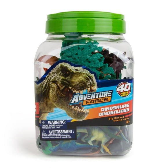 Adventure Force seau de dinosaures Ensemble de 40 pièces, 3 ans et plus