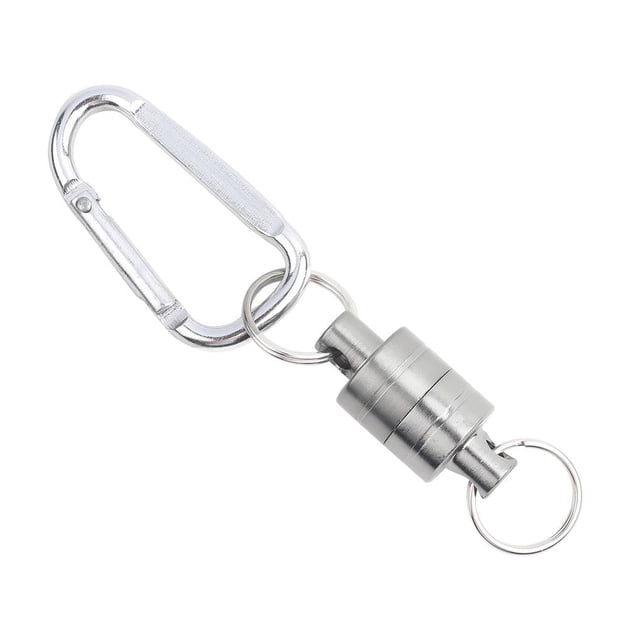 Para Pesca Con Mosca, Clip De Liberación De Red Magnética, Soporte Para Colgar, Clip De Cordón (Individual, Plateado) Guardurnaity OD004404-00