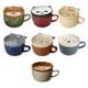 thumbnail image 2 of Cateissary Taza de cerámica linda de la cerámica con la taza del cuenco de las tazas inferiores antideslizantes de la boca lisa del mango Utensilios de cocina Copa Erizo, 2 of 6