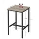 thumbnail image 2 of VASAGLE Mesa de Bar, Mesa Alta Cuadrada, Marco de Acero, 60 x 60 x 92 cm, Cocina, Salón, Estilo Industrial, Greige y Negro, 2 of 5