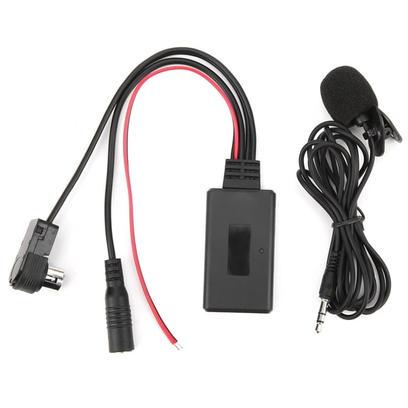 Adaptador de cable auxiliar Bluetooth 5.0 con micrófono manos libres compatible con Alpine CDA-9857 CDA-9886 CDA-117