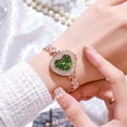 thumbnail image 2 of New Alloy Diamond Watch Fashion Special-Interest Women's Quartz Watch Women's Heart-Shaped Bracelet Watch, 2 of 4