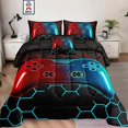 thumbnail image 1 of 6 Pieces Bed in a Bag for Boys Bedding Sets Full Size,Gamer Comforter Sets for, 1 of 6