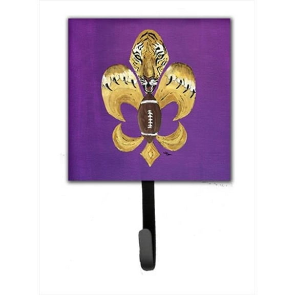Tiger Football Fleur De Lis Leash Holder Or Key Hook