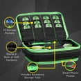 thumbnail image 3 of Casemaster Plazma Plus Dart Case Black with Green Zipper and Phone Pocket, 3 of 10