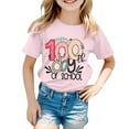 thumbnail image 1 of HNMKIU T-Shirt Décontracté Mode Imprimé Manches Courtes Col Rond pour Filles - Haut Confortable et Élégant pour un Usage Quotidien, 1 of 4