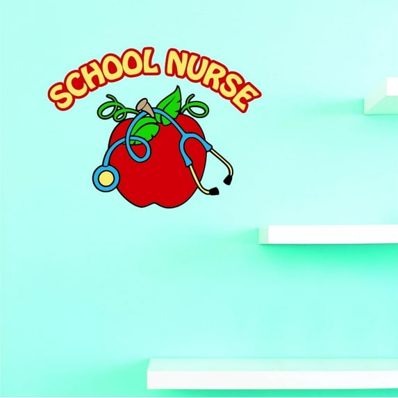 Custom Decals School Nurse Wall Art Size: 18 X 18 Inches Color: Multi