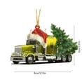 thumbnail image 3 of chaungfeng Christmas Truck Pendant, Automotive Christmas Ornaments, Vehicle Themed Decor, for Auto Enthusiast, Gift, Tree, 3 of 6