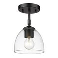 thumbnail image 4 of Golden Lighting Roxie 1-light Semi-Flush Mount in Matte Black, 4 of 4