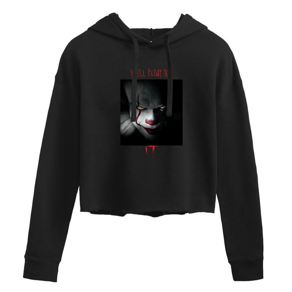 IT - Logo - Junior's Cropped Hoodie