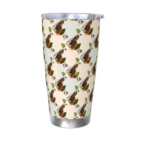 

Qekee Art cute koala Print 20OZ Car Cup Stainless Steel Vacuum Insulated Tumbler Tumbler Cup With Lid And Straw Travel Coffee Mug-Without Straw