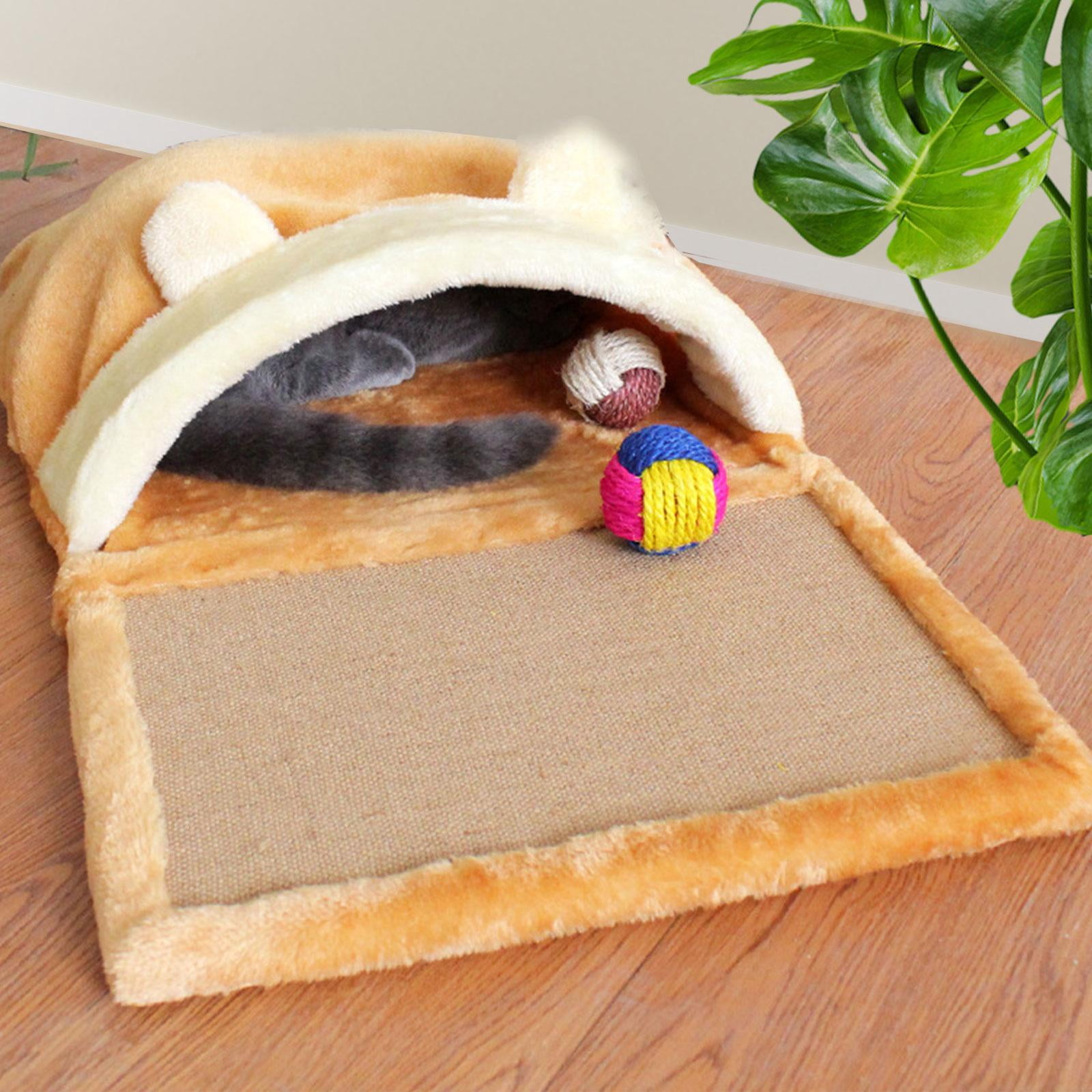 Bvdfgk Cat Scratch Pad Cat Decor Lounge Bed Cat Sleeping Nest Scratch Bowl Scratching