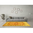 thumbnail image 3 of Ahgly Company Machine Washable Indoor Rectangle Geometric Yellow Traditional Area Rugs, 5' x 8', 3 of 4