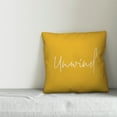 thumbnail image 2 of Creative Products Unwind Script Yellow 16x16 Indoor / Outdoor Pillow, 2 of 2