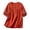 Orange, variant on LUOGENLI Female T-shirts for Womens Ladies' Fashionable Casual Embroidered Flower Open Round Neck Short Sleeved New Sleeve T Shirt Tee T-shirts Womens White Valentines Purple M