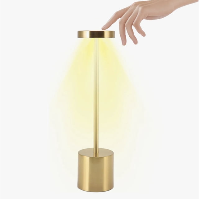 Lámpara De Mesa Decorativas Led Para Ambiente De Restaurante Modelo Dorado
