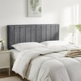 thumbnail image 2 of Wall Mounted Upholstered Headboard – Easy Install, Channel Stitched, Soundproof 3D Panels, Peel & Stick, 2 of 10