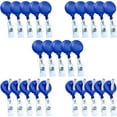 thumbnail image 1 of LAICAIW Lot de 25 Moulinets de Badge Rétractables avec Pince, Pinces pour Badges, Moulinet de Badge Rétractable avec Sangle en Vinyle Transparent et Pivot Crocodile, Distributeur Sans Torsion (Bleu), Bl, 1 of 7