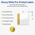 thumbnail image 3 of Avery 3" x 3" Labels, Pre-Printed Gold-Dipped Edge Design, 60 ct, Glossy, Dipped Gold Edge, 3 of 10