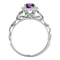 thumbnail image 4 of AoneJewelry 1.35 Carat 10K Amethyst Diamond Ring In Solid Rose, White & Yellow Gold, 4 of 4