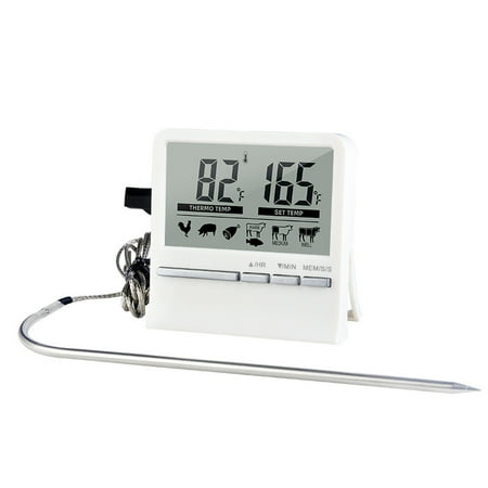 

Homeex Baked Oven Roast Electronic Food Thermometer White A