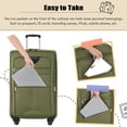 thumbnail image 6 of imerelez Softside Expandable Luggage Set:3 Piece Set Suitcase Upright Spinner Softshell Lightweight Luggage Travel Set-22/26/30 inches, 6 of 8