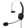 thumbnail image 3 of Casque Filaire Professionnel, Casque de Centre d'Appels Ajustable Confortable Compatible pour Ligne Fixe VH530-RJ9 Oreille Unique, 3 of 7