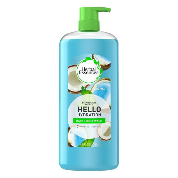Herbal Essences Deep Moisture, Hello Hydration Shampoo + Body Wash, 40