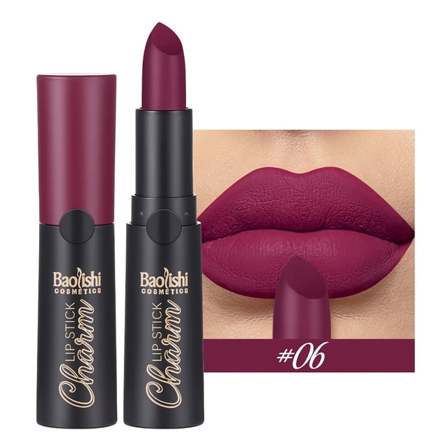 Reduce Price! WSBDENLK Non Stick Cup Matte Lipstick Velvet Lipstick Long Lasting Matte Lip Gloss Lipstick