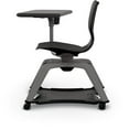 thumbnail image 3 of MooreCo Hierarchy Modern Plastic Enroll Tablet Chair with Cup Holder in Black, 3 of 3