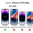 thumbnail image 4 of Protector de pantalla BWEDXEZ Privacy de vidrio templado para iPhone 14 Pro Max, 4 of 9
