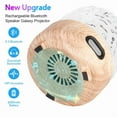 thumbnail image 5 of Eurhowing Aurora Ocean Wave Projector, 16 Colors Rechargeable 5.3 Bluetooth Speaker, Ultra-Quiet Night Light for Kids Room with Remote Control, 5 of 15