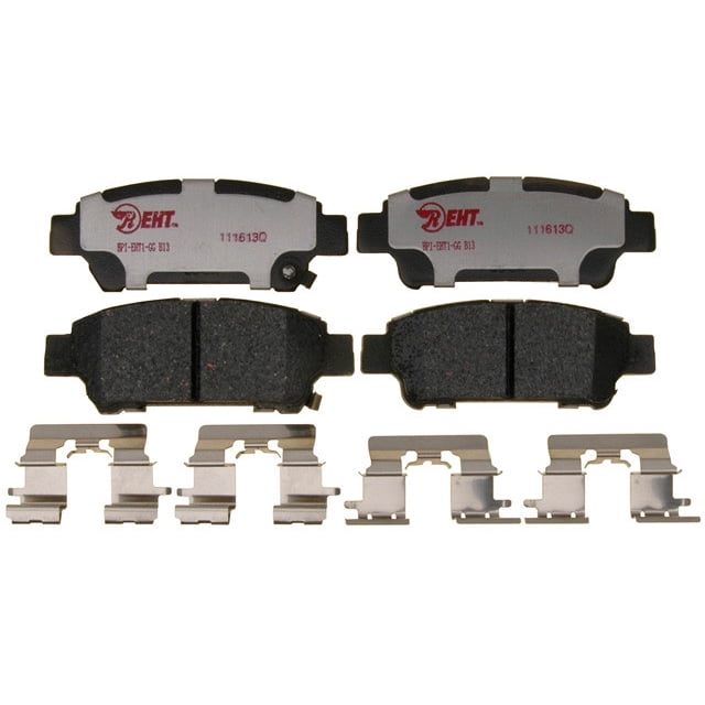 Fits 2004-2010 Toyota Sienna Raybestos Brakes Brake Pad EHT995H Element3; OE Replacement; Hybrid Technology; Includes Mounting Hardware