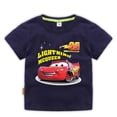 thumbnail image 4 of Camiseta de manga corta de algodón para niños con dibujos animados de Disney Lightning Mcqueens, ropa para niños, ropa de carreras de coches, regalo para niños, 4 of 5