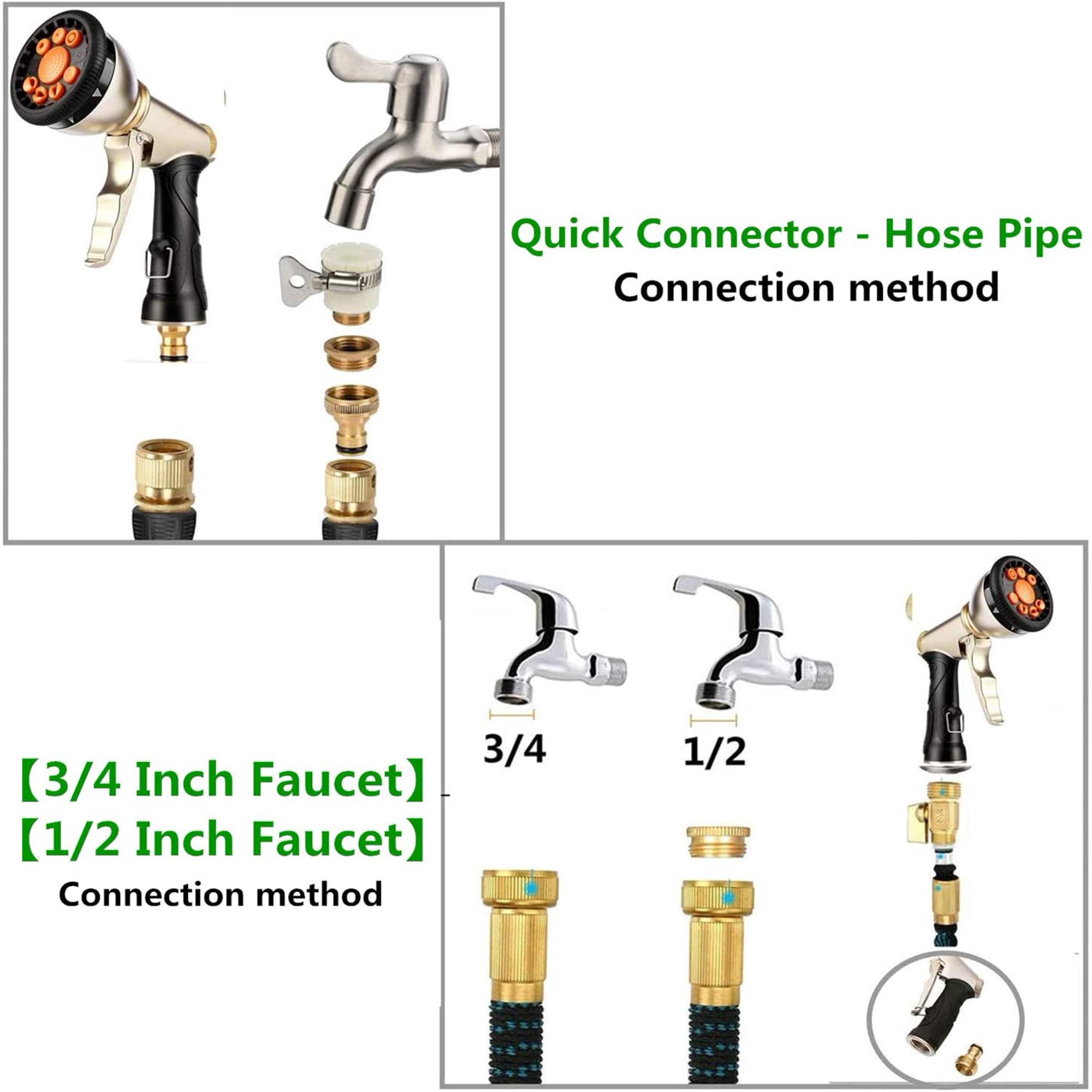 Pistolet Arrosage WHOLEV Métal - 9 Modes - Haute Pression - Pour Jardin, Voiture, Animaux