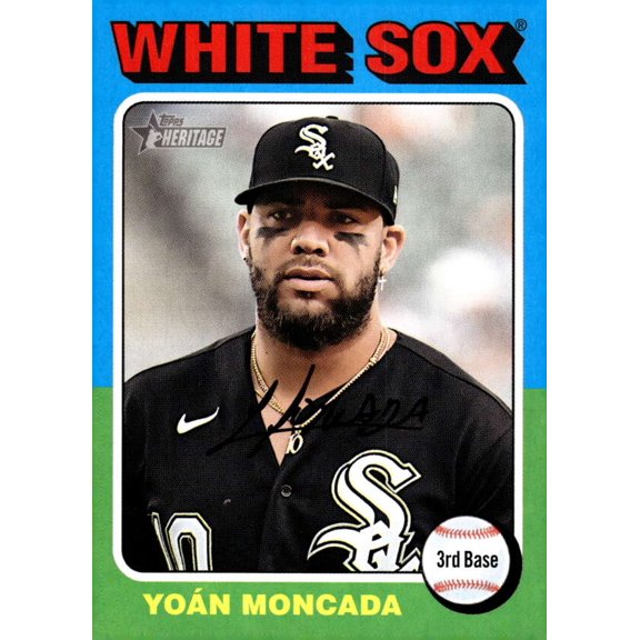 2024 TOPPS HERITAGE #222 YOAN MONCADA CHICAGO WHITE SOX