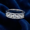 thumbnail image 5 of Pompeii 1 1/4Ct Diamond Channel Set Men's Wedding Ring Lab Grown 14k Gold or Platinum, 5 of 7