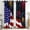 Pattern 7, variant on USA American Flag Curtains for Window, 63 Inch 2 Panels, Vintage US Stars Stripes Flags Window Drapes with Grommets, American Theme Print Blackout Window Curtain for Home