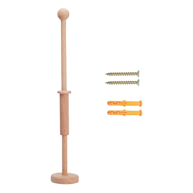 Soporte de brazo, soporte de campana de cama, decoración de juguete giratoria de madera, móvil de cuna colgante, soporte de campana de cama de cuna de Soporte redondo de pared Hugo Soporte de campana de cama