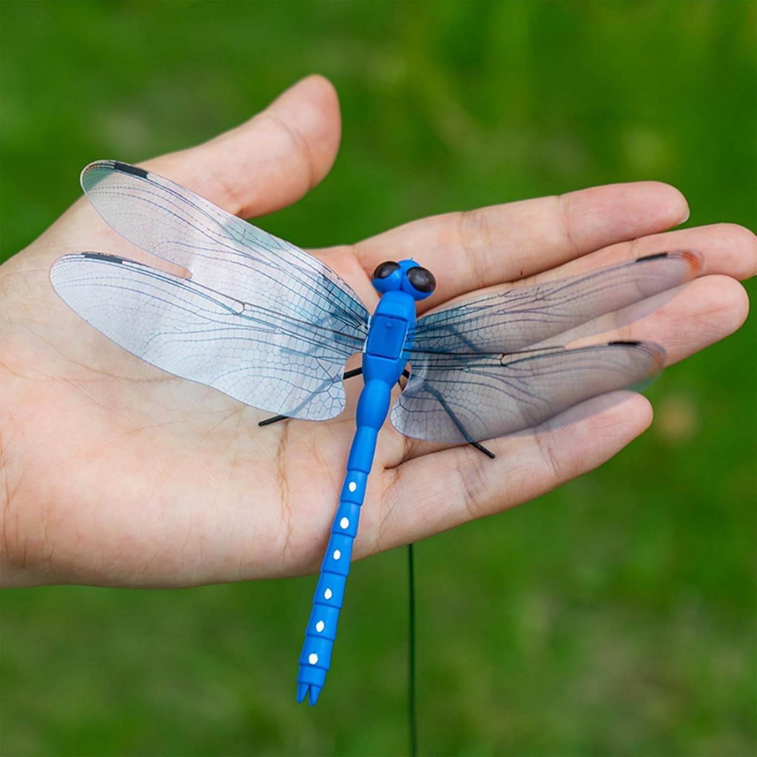 10 PCS 3D Dragonfly Clips for Bugs Repellent Outdoor, Artificial Dragonfly Hat Clips Garden Decor, Dragonfly Clips to Keep Bugs Away (5 Colors Set)