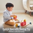 thumbnail image 5 of PlanToys® Nesting Puzzle Wooden Toy Set for Kids Ages 3+ | Montessori Stacking & Shape Recognition Activity for Spatial Awareness, Creativity & Coordination | Eco-Friendly Educational Toy, 5 of 9