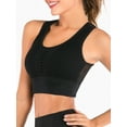 thumbnail image 2 of Women Sport Bra Cross Back Seamless Yoga Middle Support Fitness Workout Bra, 2 of 5