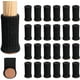 thumbnail image 1 of Juego de 24 protectores para patas de muebles (negro), 1 of 5