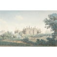 thumbnail image 2 of Simon Mathurin Lantara 24x17 Gold Ornate Framed and Double Matted Museum Art Print Titled - The Chateau of Chambord Seen from the Southwest (18th Century), 2 of 4