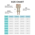 thumbnail image 6 of BALEAF Women Flare Capri Leggings with Pockets Yoga Pants Bootcut Casual Cotton Work Summer Lounge 21" Beige L, 6 of 6