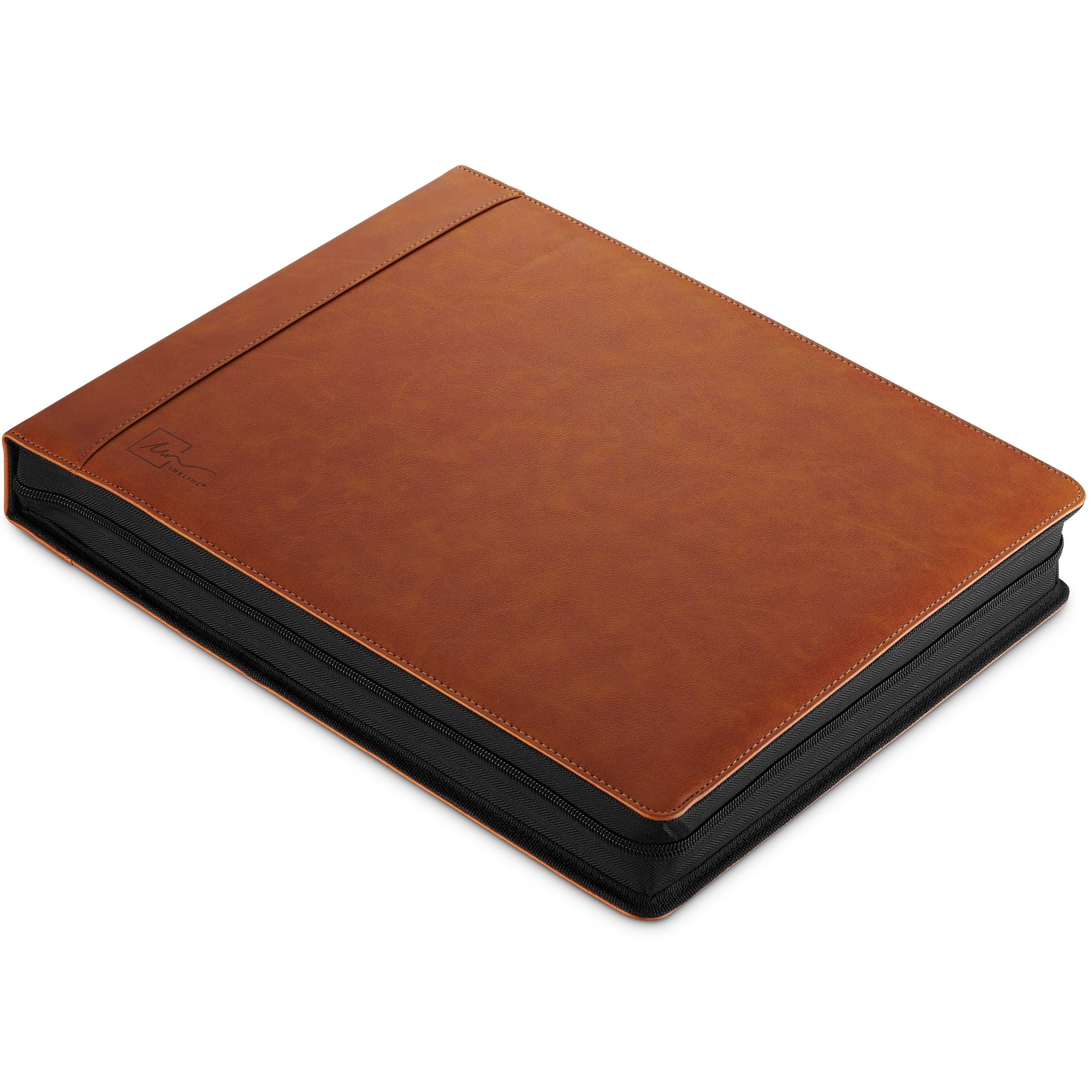 Inkline 7-Ring Check Binder 500 Check Capacity Portfolio Organizer, 9" x 13" Brown