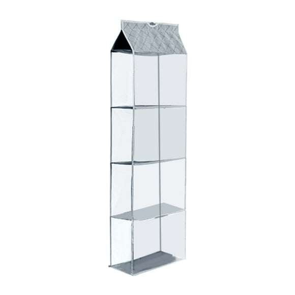 China Storage Containers Home Textile Storage Wardrobe Handbag Wallet Rack A Saving Hanging Handbag Storage Rack With A Large Heavy Duty Mesh Frame Suitable For Wardrobes (beige Gray) Clearance