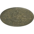 thumbnail image 3 of 40 5/8"OD x 1 3/4"P Milton Ceiling Medallion (Fits Canopies up to 7 7/8"), Hand-Painted Witch Hazel Crackle, 3 of 6